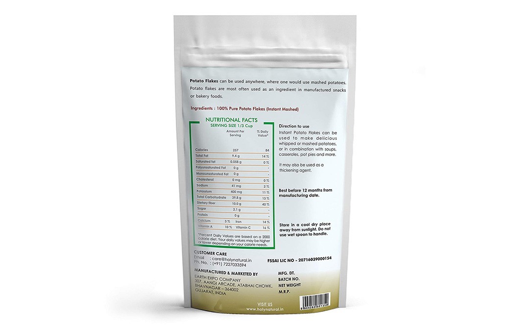 Holy Natural Potato Flakes (Instant Mashed)   Pack  100 grams